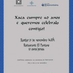 Cartel  Xantar 40 aniversario Xacarandaina